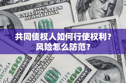 北京共同债权人如何行使权利？风险怎么防范？